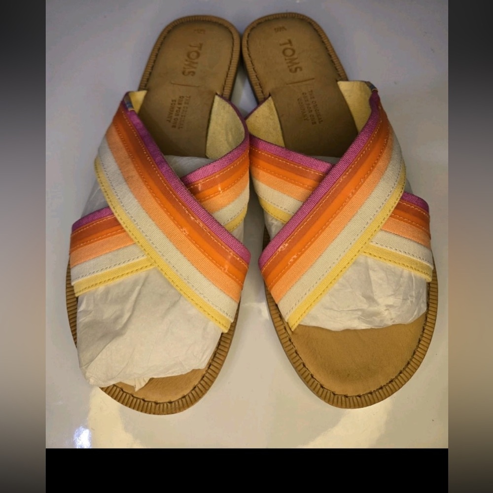 TOMS Women's Vibrant Striped Sandals